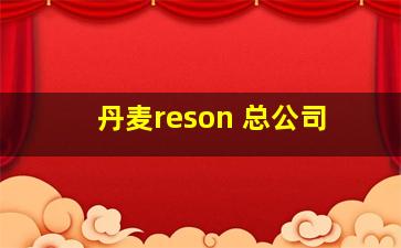 丹麦reson 总公司